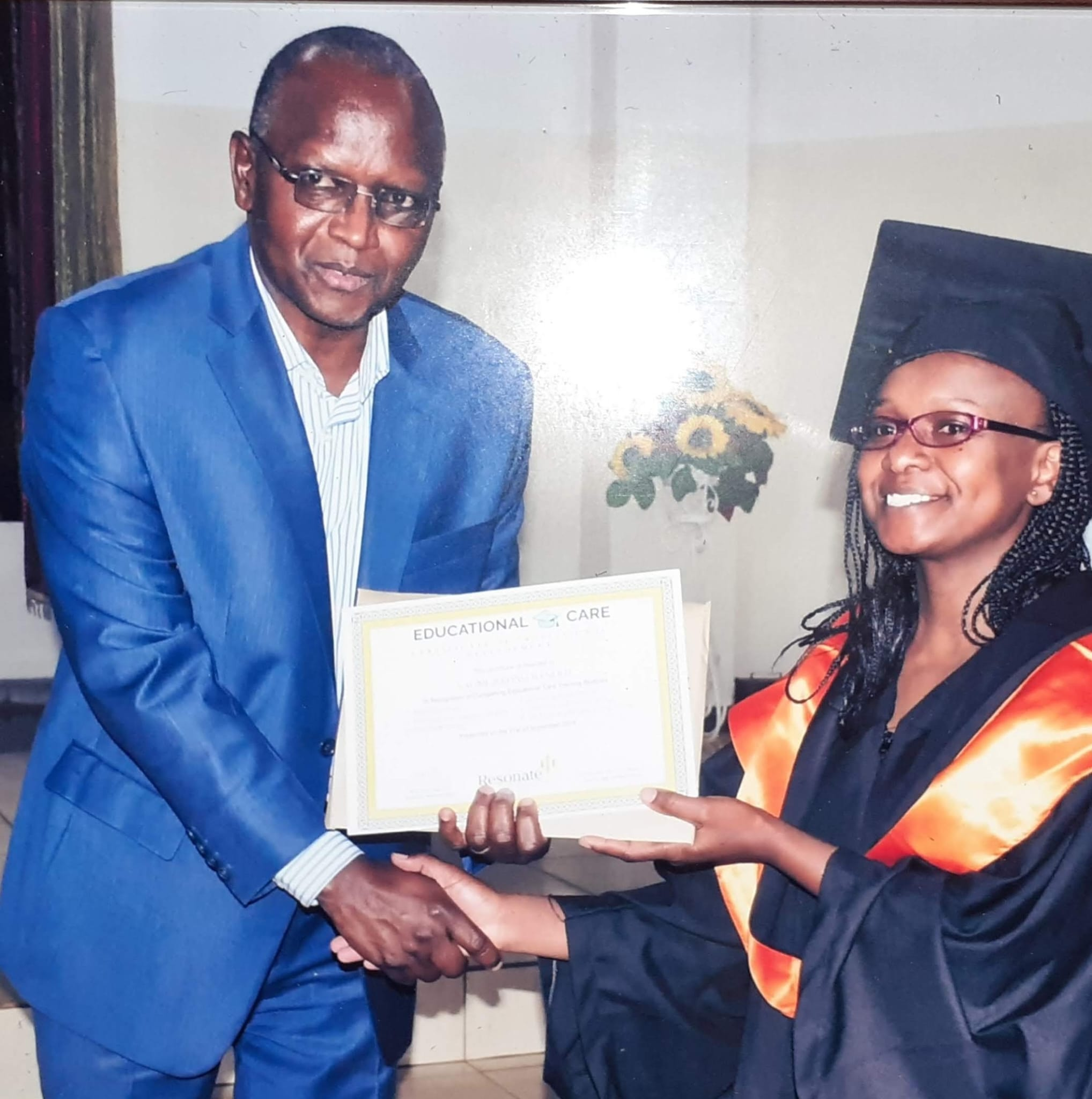 Naomi's EDUCARE Training Certificate